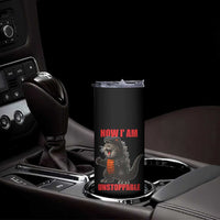 Now I Am Unstoppable Skinny Tumbler Funny Cute Cat Catzilla - Wonder Print Shop