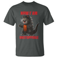 Now I Am Unstoppable T Shirt Funny Cute Cat Catzilla - Wonder Print Shop