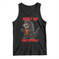 Now I Am Unstoppable Tank Top Funny Cute Cat Catzilla - Wonder Print Shop
