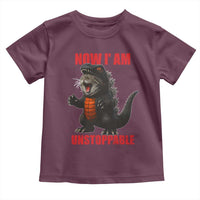Now I Am Unstoppable Toddler T Shirt Funny Cute Cat Catzilla - Wonder Print Shop