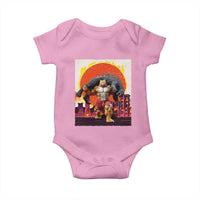 Catzilla Funny Cat Japanese Cityscape Baby Onesie - Wonder Print Shop