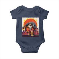 Catzilla Funny Cat Japanese Cityscape Baby Onesie - Wonder Print Shop