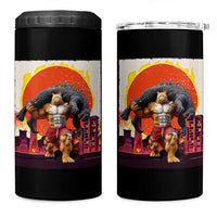 Catzilla Funny Cat Japanese Cityscape 4 in 1 Can Cooler Tumbler - Wonder Print Shop