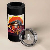 Catzilla Funny Cat Japanese Cityscape 4 in 1 Can Cooler Tumbler - Wonder Print Shop