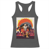 Catzilla Funny Cat Japanese Cityscape Racerback Tank Top - Wonder Print Shop
