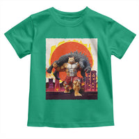 Catzilla Funny Cat Japanese Cityscape Toddler T Shirt - Wonder Print Shop