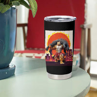 Catzilla Funny Cat Japanese Cityscape Tumbler Cup - Wonder Print Shop