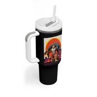 Catzilla Funny Cat Japanese Cityscape Tumbler With Handle - Wonder Print Shop