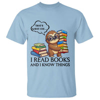 That Is What I Do I Read Books T Shirt Funny Sloth Book Lover - Wonder Print Shop