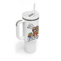 That Is What I Do I Read Books Tumbler With Handle Funny Sloth Book Lover - Wonder Print Shop
