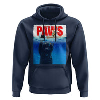 Funny Black Cat Hoodie PAWS Parody Kitten Mouse Humorous - Wonder Print Shop