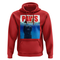 Funny Black Cat Hoodie PAWS Parody Kitten Mouse Humorous - Wonder Print Shop