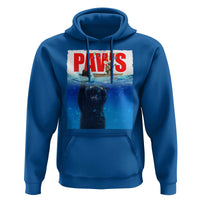 Funny Black Cat Hoodie PAWS Parody Kitten Mouse Humorous - Wonder Print Shop