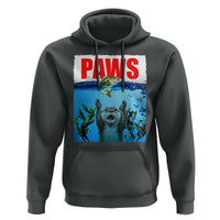 Paws Parody Hoodie Otter Chasing Bass Fish Ocean - Wonder Print Shop