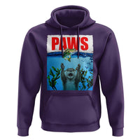 Paws Parody Hoodie Otter Chasing Bass Fish Ocean - Wonder Print Shop