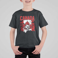 Canada Soccer Fan T Shirt For Kid Canadian Football Game Day Suppoter