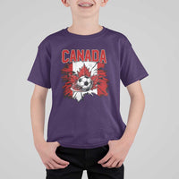 Canada Soccer Fan T Shirt For Kid Canadian Football Game Day Suppoter