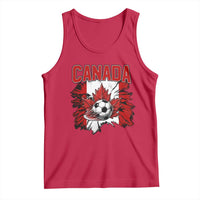 Canada Soccer Fan Tank Top Canadian Football Game Day Suppoter