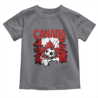 Canada Soccer Fan Toddler T Shirt Canadian Football Game Day Suppoter