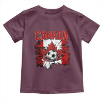 Canada Soccer Fan Toddler T Shirt Canadian Football Game Day Suppoter