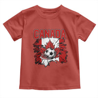 Canada Soccer Fan Toddler T Shirt Canadian Football Game Day Suppoter