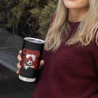 Canada Soccer Fan Tumbler Cup Canadian Football Game Day Suppoter