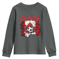 Canada Soccer Fan Youth Sweatshirt Canadian Football Game Day Suppoter