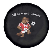 Off to Watch Canada Spare Tire Cover Patriotic Canadian Beaver Football Soccer Fan Gift