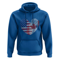 Half Canadian Half American USA Flag Canada America Hoodie