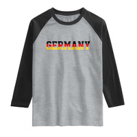 Germany Deutschland German Flag Raglan Shirt