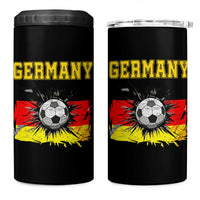 Germany Soccer Fan 4 in 1 Can Cooler Tumbler German Football Game Day Supporter