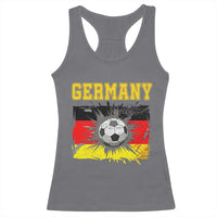 Germany Soccer Fan Racerback Tank Top German Football Game Day Supporter