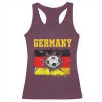 Germany Soccer Fan Racerback Tank Top German Football Game Day Supporter