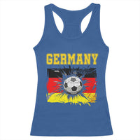 Germany Soccer Fan Racerback Tank Top German Football Game Day Supporter