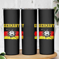 Germany Soccer Fan Skinny Tumbler German Football Game Day Supporter
