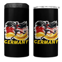 Germany Soccer Fan 4 in 1 Can Cooler Tumbler German Football Flag Game Day Supporter