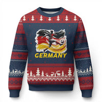 Germany Soccer Fan Ugly Christmas Sweater German Football Flag Game Day Supporter
