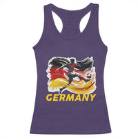 Germany Soccer Fan Racerback Tank Top German Football Flag Game Day Supporter