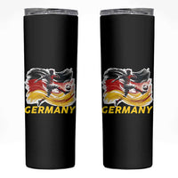 Germany Soccer Fan Skinny Tumbler German Football Flag Game Day Supporter