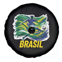 Brazil Soccer Brasil Flag Patriotic Sports Spare Tire Cover Brazilian Football Fan Supporter