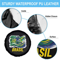 Brazil Soccer Brasil Flag Patriotic Sports Spare Tire Cover Brazilian Football Fan Supporter
