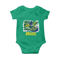 Soccer Brazil Brasil Flag Patriotic Sports Baby Onesie Brazilian Football Fan Supporter