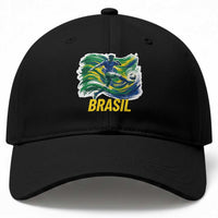 Brazil Soccer Brasil Flag Patriotic Sports Baseball Cap Brazilian Football Fan Supporter