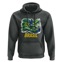 Soccer Brazil Brasil Flag Patriotic Sports Hoodie Brazilian Football Fan Supporter