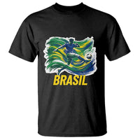 Soccer Brazil Brasil Flag Patriotic Sports T Shirt Brazilian Football Fan Supporter