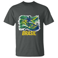 Soccer Brazil Brasil Flag Patriotic Sports T Shirt Brazilian Football Fan Supporter