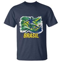 Soccer Brazil Brasil Flag Patriotic Sports T Shirt Brazilian Football Fan Supporter
