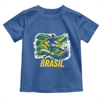 Soccer Brazil Brasil Flag Patriotic Sports Toddler T Shirt Brazilian Football Fan Supporter