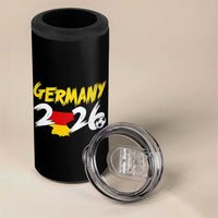Deutschland Flag German Pride 4 in 1 Can Cooler Tumbler Germany Soccer Lover Football Fans