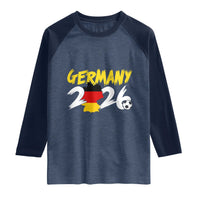 Deutschland Flag German Pride Raglan Shirt Germany Soccer Lover Football Fans
